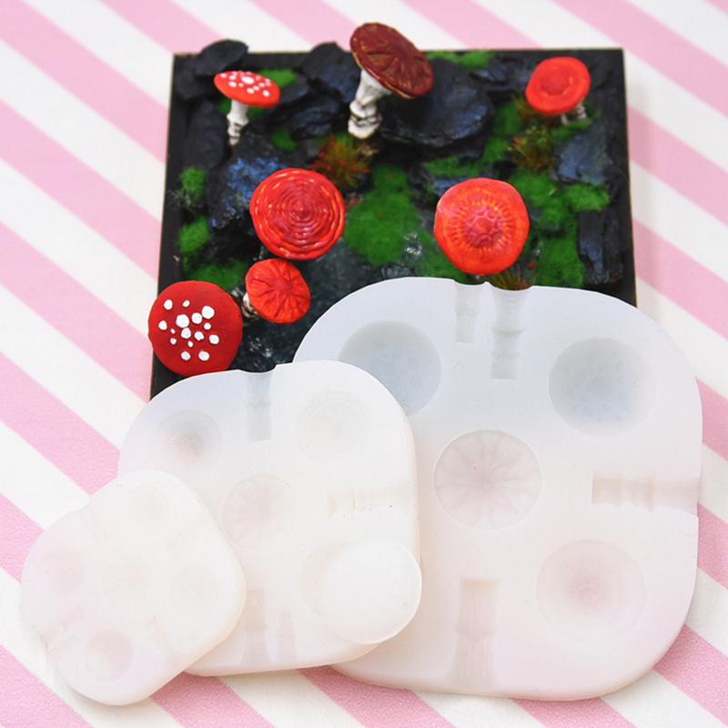 2pcs/set Mini Mushroom Silicon - Resin Art Mould recension och pris