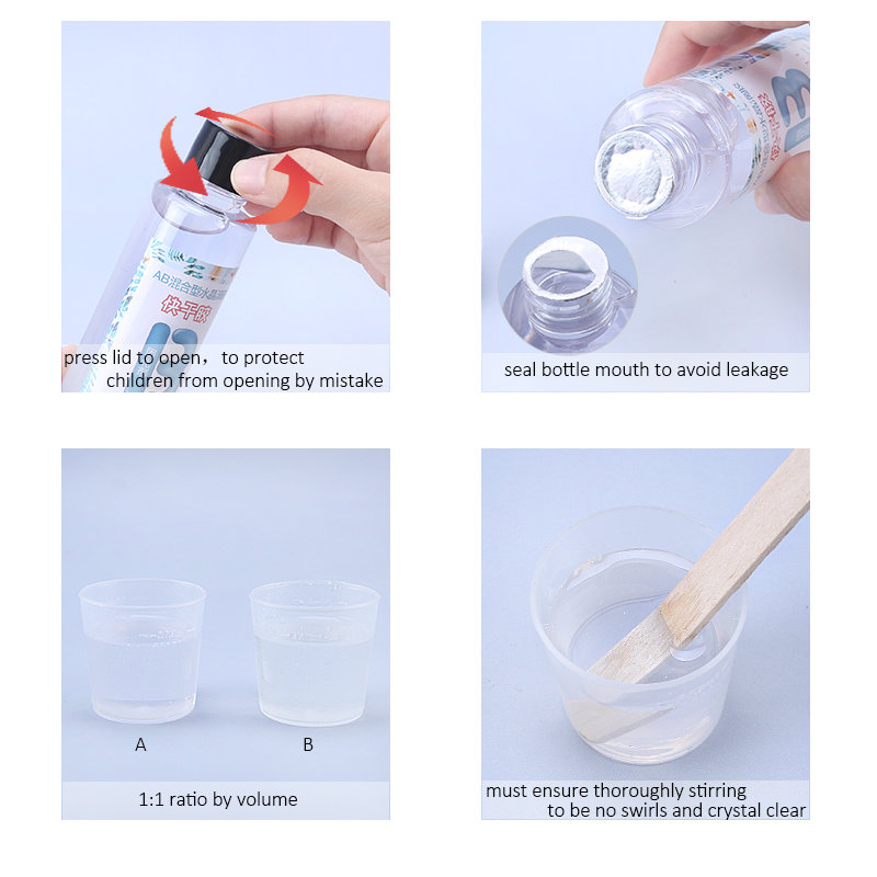 1:1 Clear Epoxy Resin Crystal  - Resin Art Mould recension och pris
