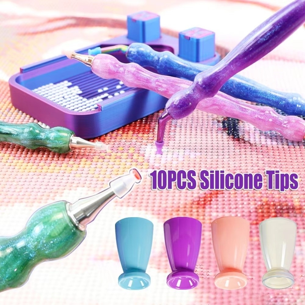 10Pcs No Wax Diamond Painting  - Resin Art Pen recension och pris