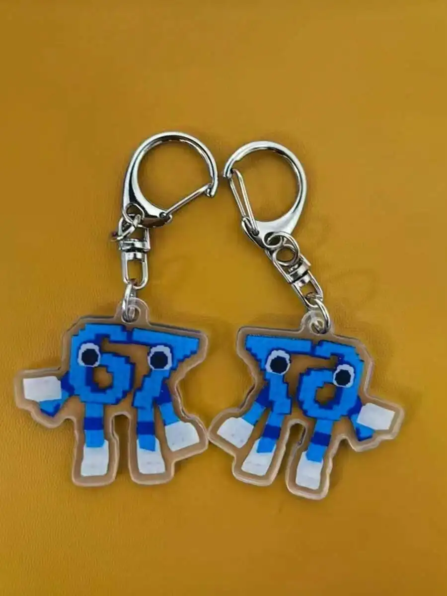 2D Pixel Art Number 67 Keychai - Resin Art All recension och pris