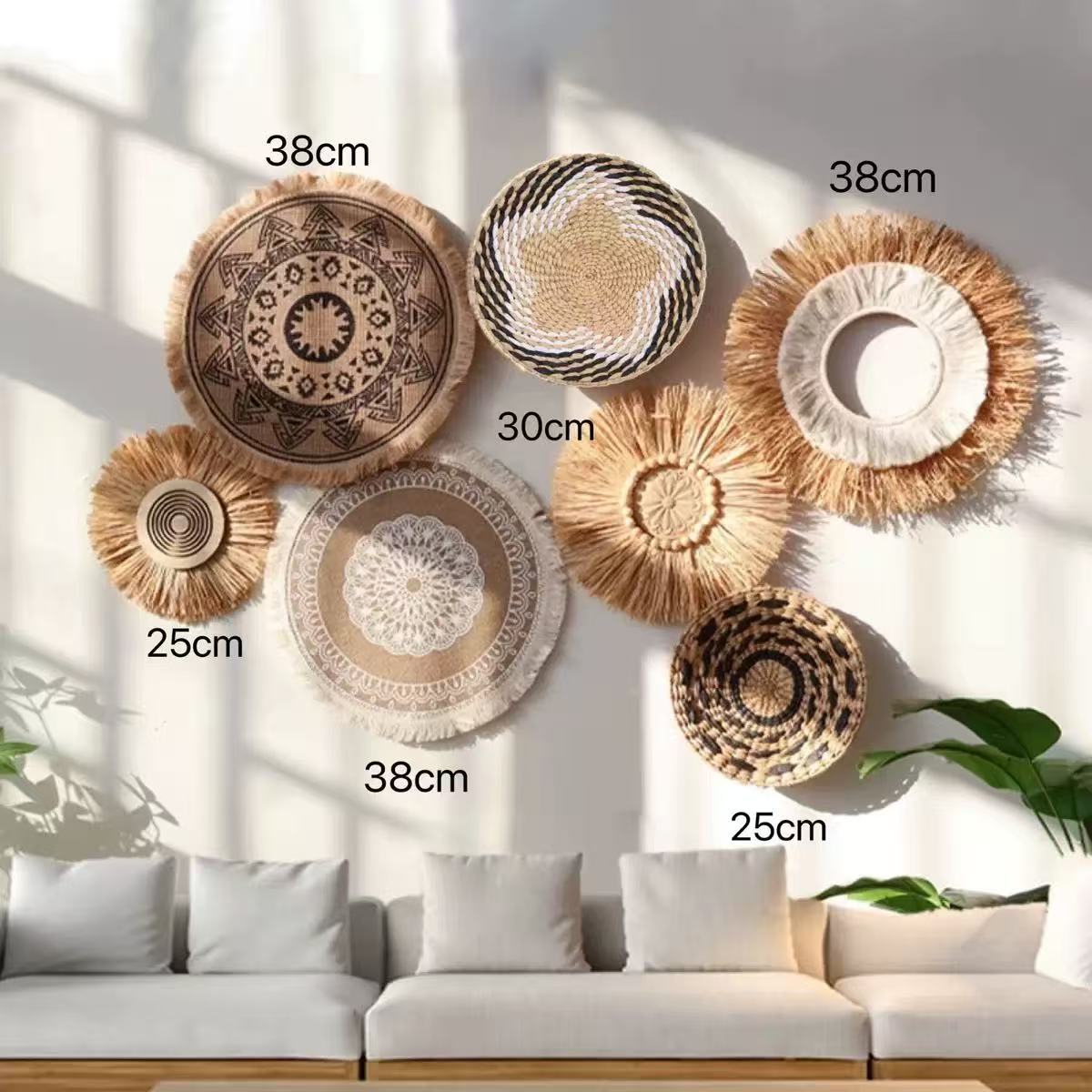 Boho Straw Wall Decor Grass We - Resin Art Hanging recension och pris