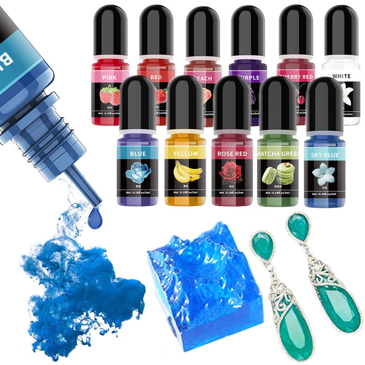 5ml/Bottle Epoxy Resin Pigment - Resin Art Glue recension och pris